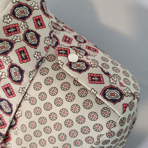 BCBG Maxazria Womens Long Sleeve Snap Up Blouse Size L - Picture 5 of 10